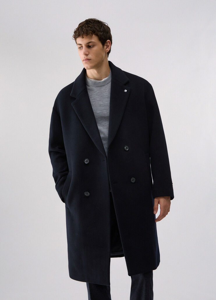 Wool and Cashmere Coat dark blue Liu Jo - medium