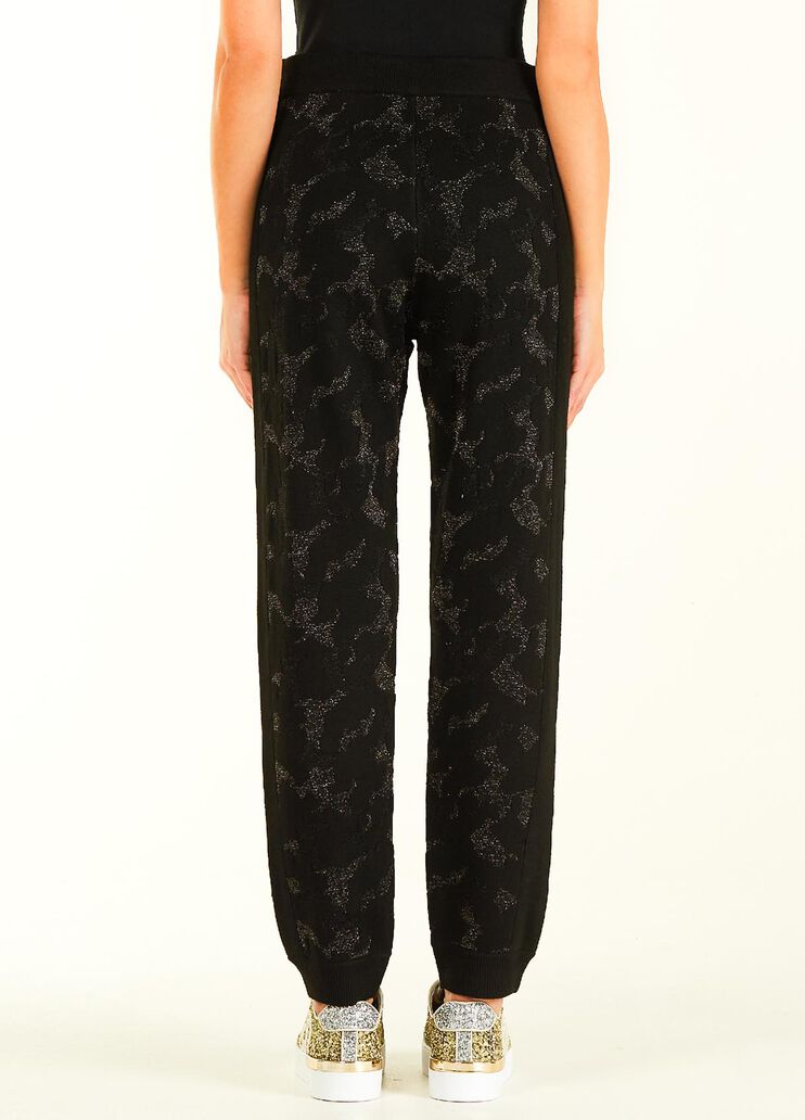 Pantalon camouflage en lurex® noir Liu Jo - large image number 1