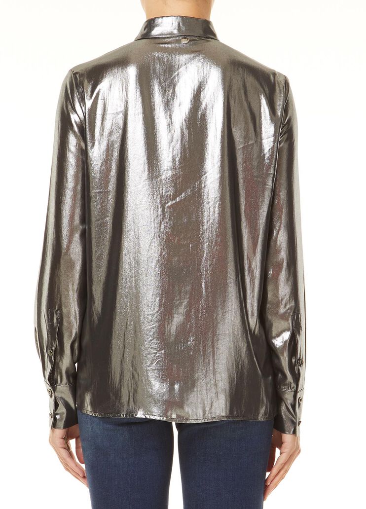 Lamé shirt Dark grey/Lurex Liu Jo - large image number 1 Lamé shirt Dark grey/Lurex Liu Jo - large image number 1