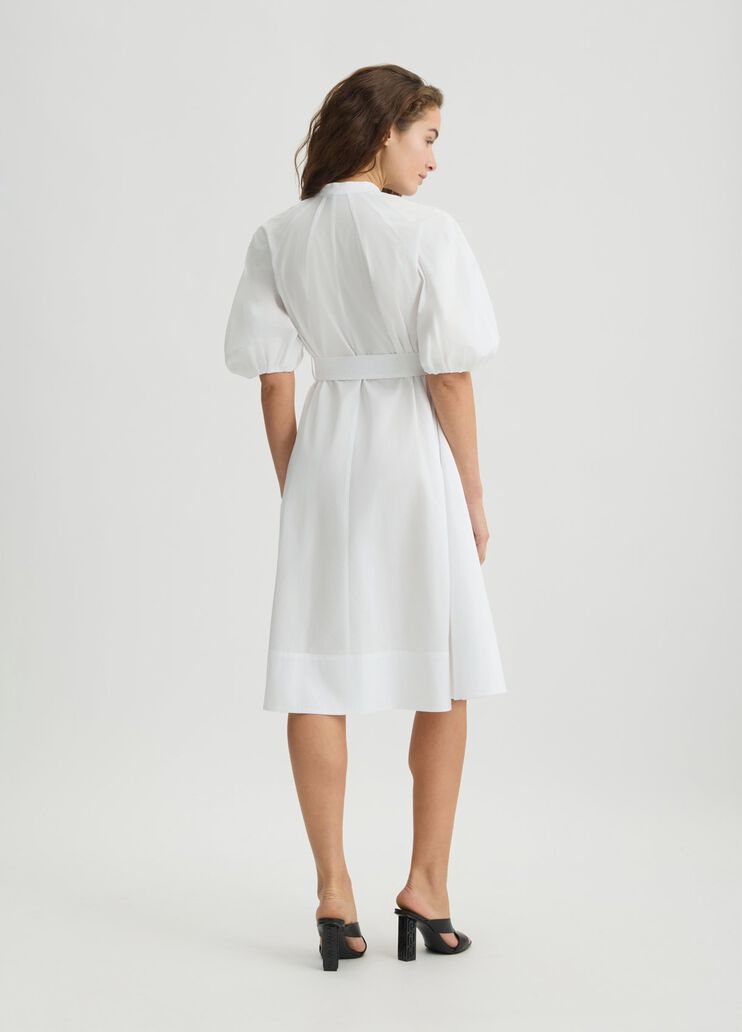 Cotton dress with belt white Liu Jo - large image number 1 Cotton dress with belt white Liu Jo - large image number 1