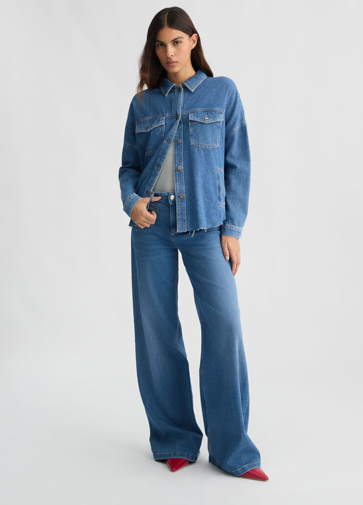 Denim shacket dark denim Liu Jo - large image number 5 Denim shacket dark denim Liu Jo - large image number 5