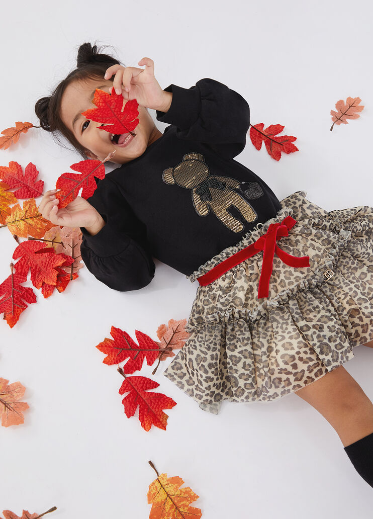 Cotton sweatshirt with sequins black Liu Jo - medium Cotton sweatshirt with sequins black Liu Jo - medium