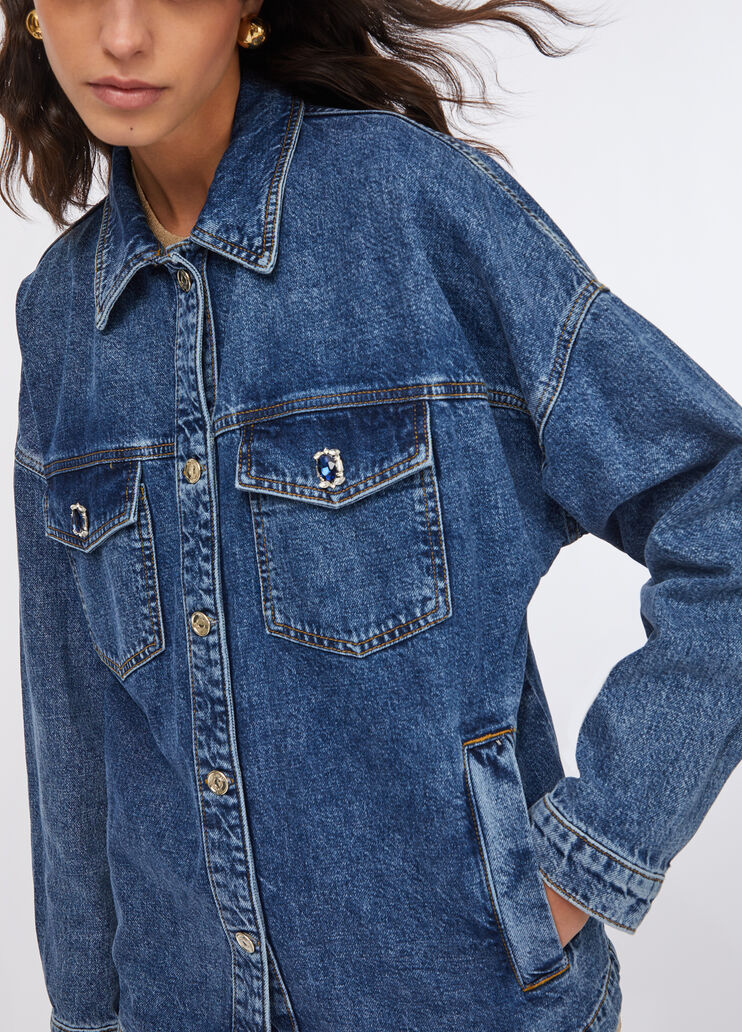 Jacke aus Denim Denimblau Liu Jo - large image number 3