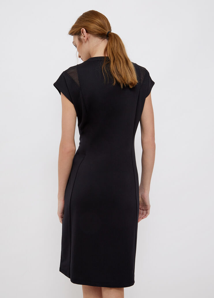 Vestido con inserciones de malla negro Liu Jo - large image number 1 Vestido con inserciones de malla negro Liu Jo - large image number 1