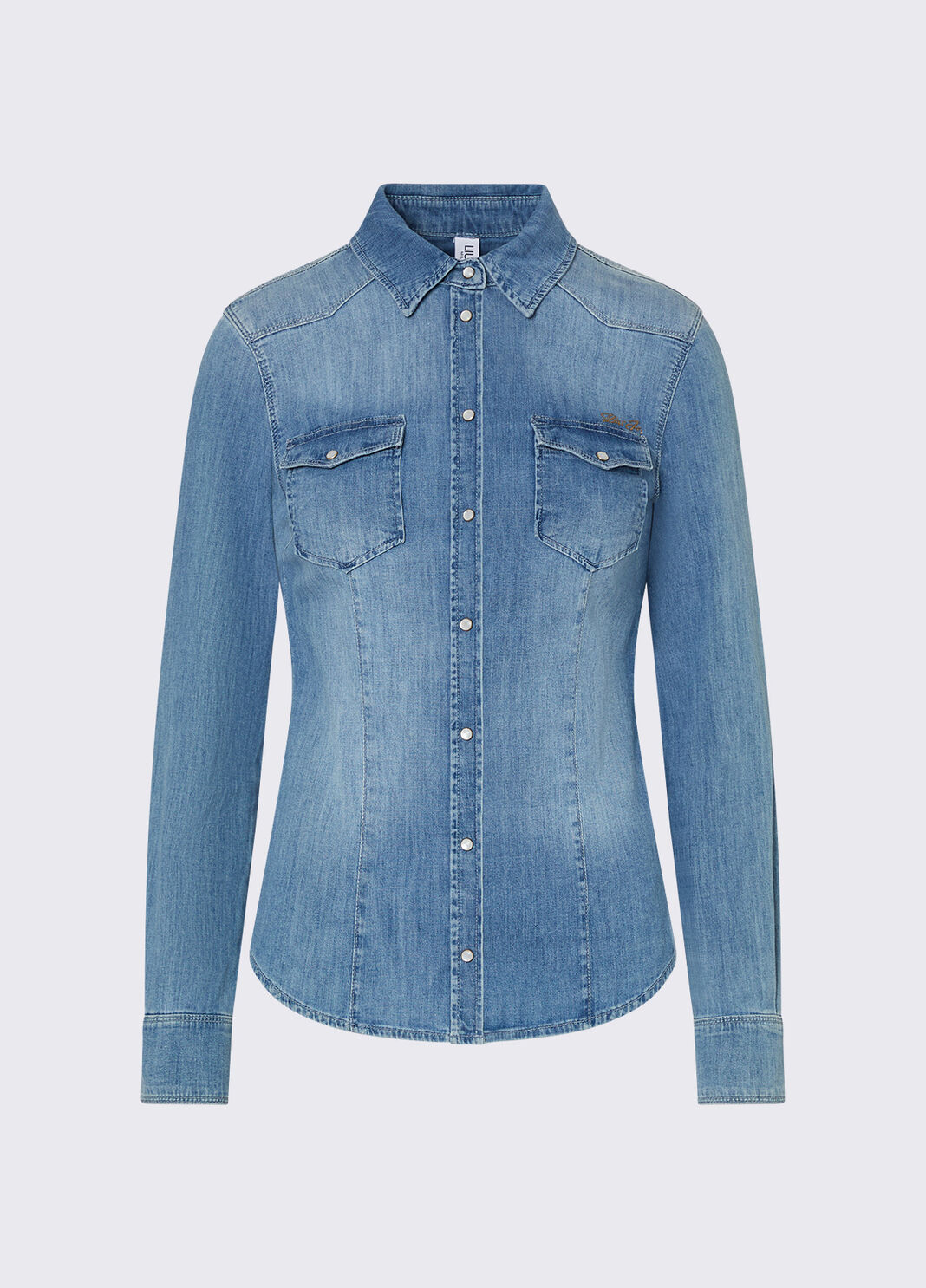 Denim shirt blue denim Liu Jo - large image number 6