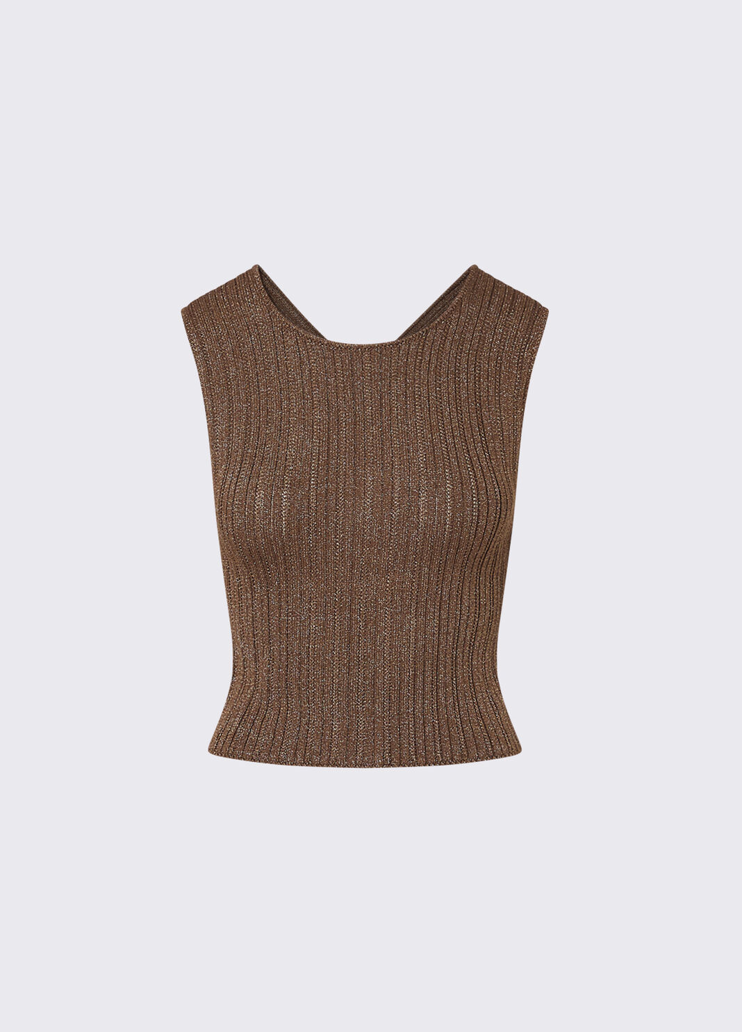 Lurex wrap top brown Liu Jo - large image number 6