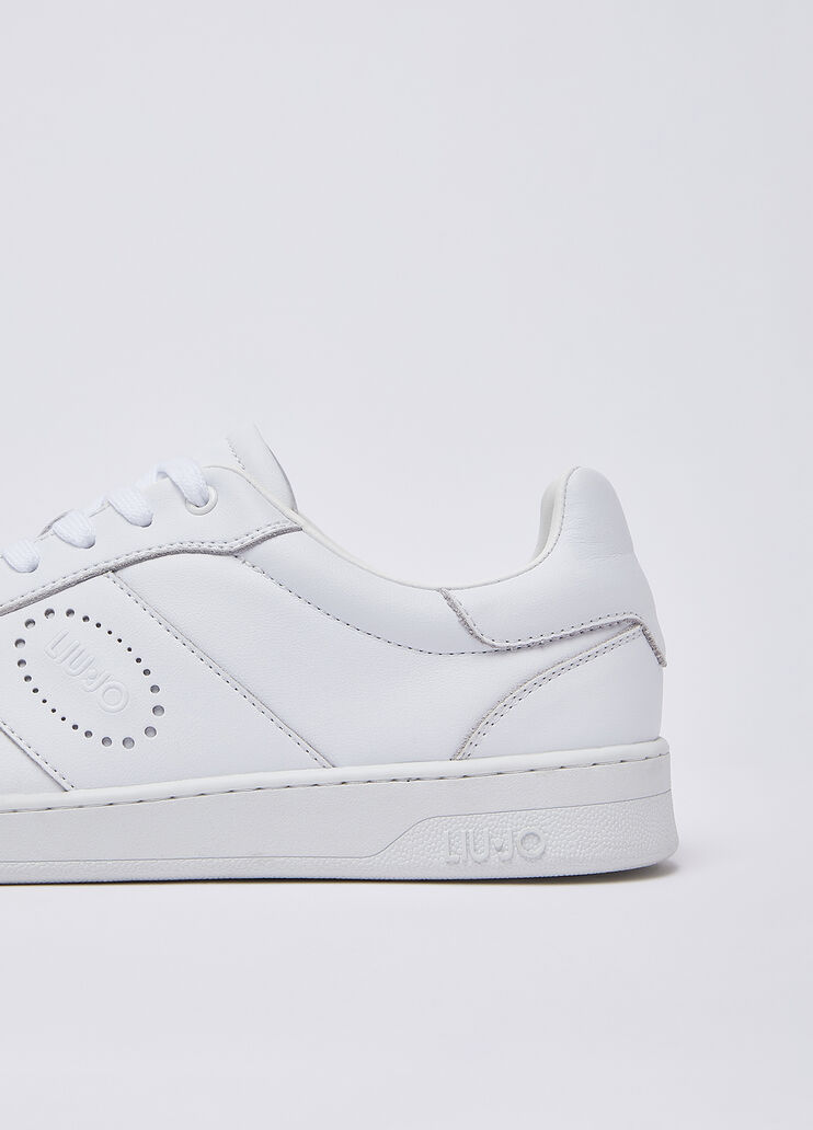 Men's leather sneakers white Liu Jo - medium