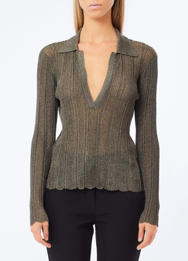 Jersey con lurex&reg; musgo Liu Jo - medium