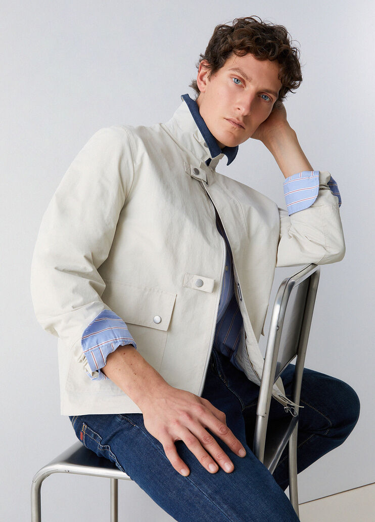 Giubbotto casual da uomo grigio chiaro Liu Jo - medium