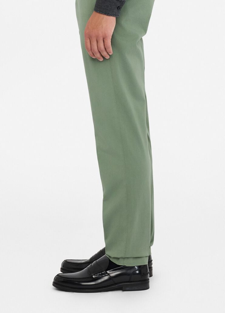 Satin chinos khaki green Liu Jo - large image number 3 Satin chinos khaki green Liu Jo - large image number 3