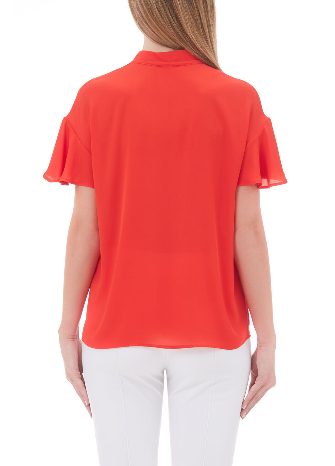Eco-friendly top with jewel detail coral Liu Jo - large image number 1