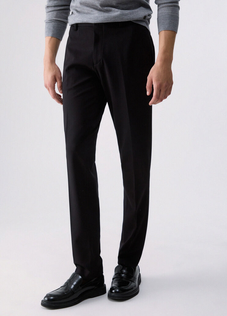 Pantalon &eacute;l&eacute;gant en jersey noir Liu Jo - medium