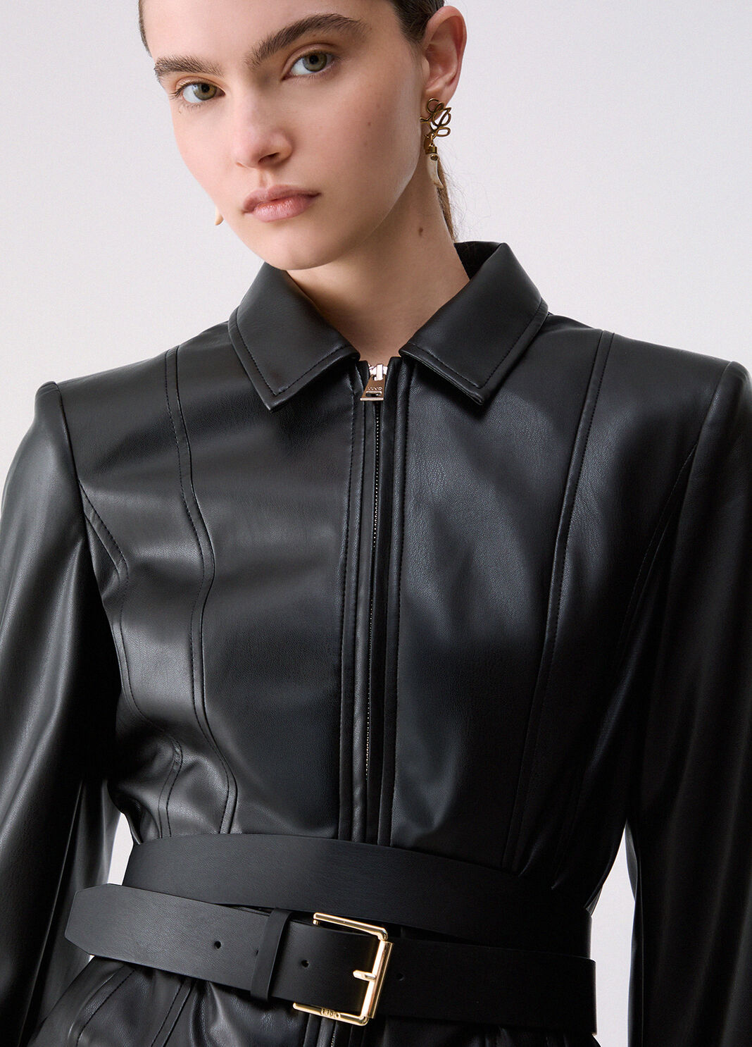 Jacket with Belt black Liu Jo - large image number 4