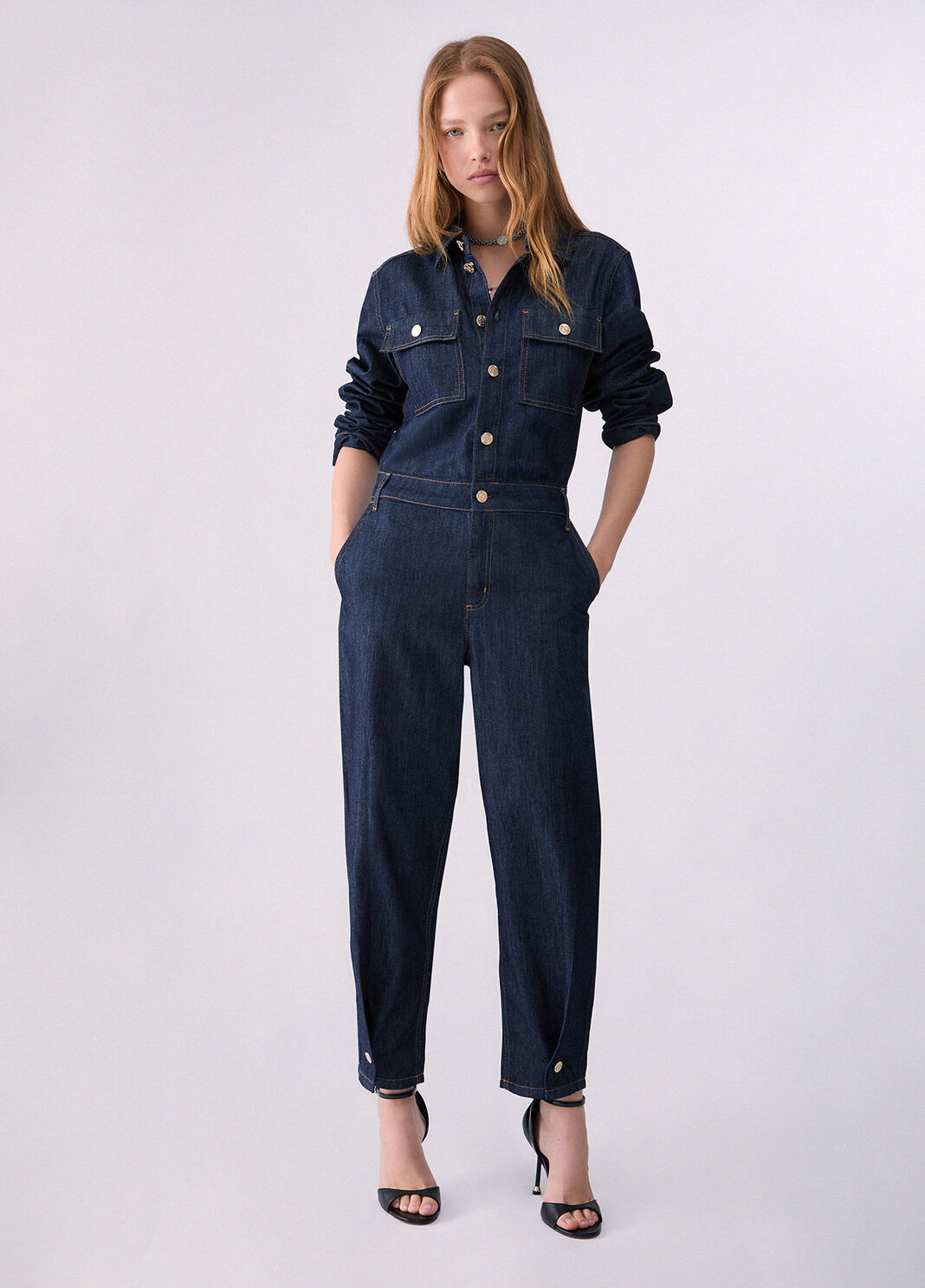 Langer Denim-Overall Normale Waschung Liu Jo - large image number 0