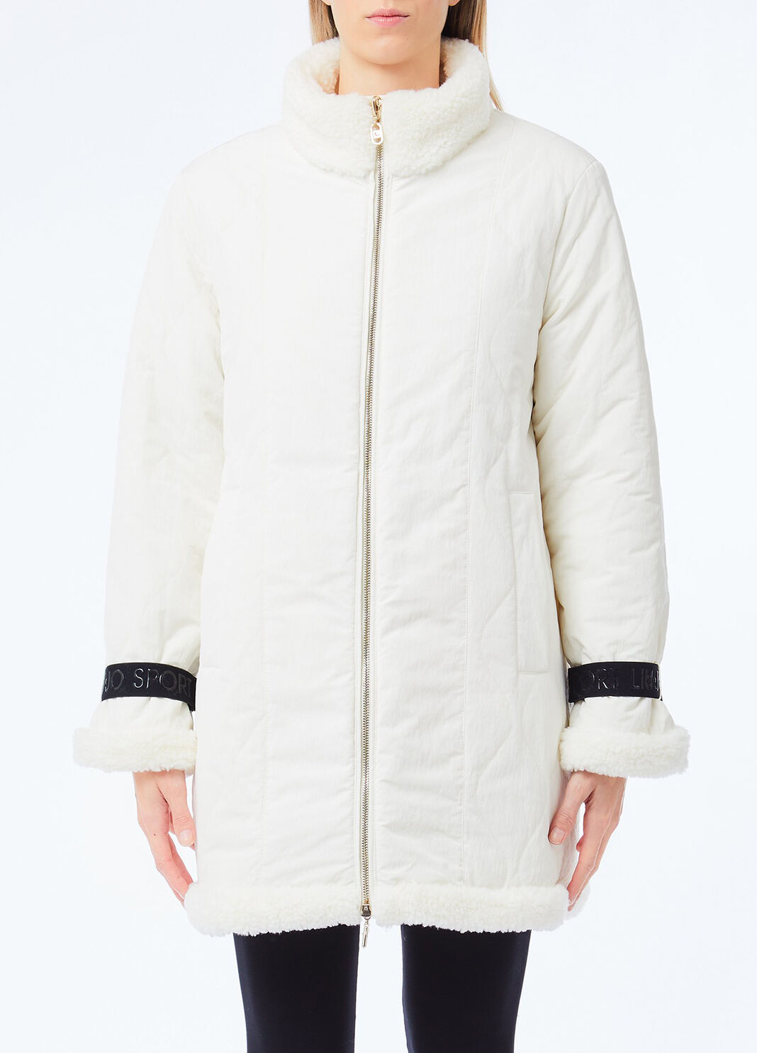 Reversible coat milk white Liu Jo - large image number 2