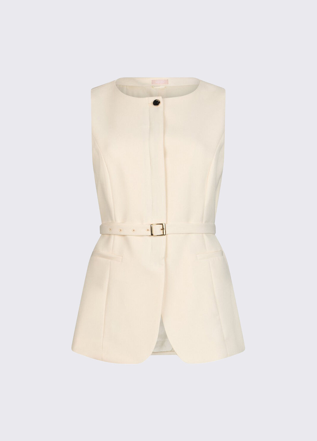 Belted waistcoat cream Liu Jo - large image number 6