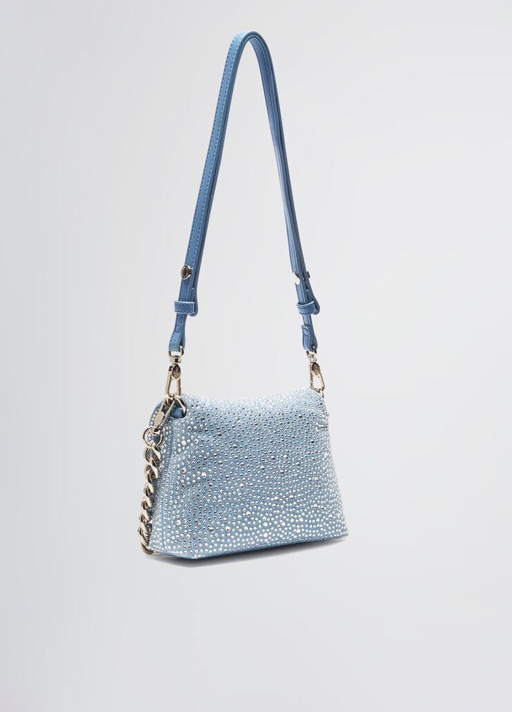 Small denim LaPuffy bag with rhinestones light denim Liu Jo - large image number 3 Small denim LaPuffy bag with rhinestones light denim Liu Jo - large image number 3