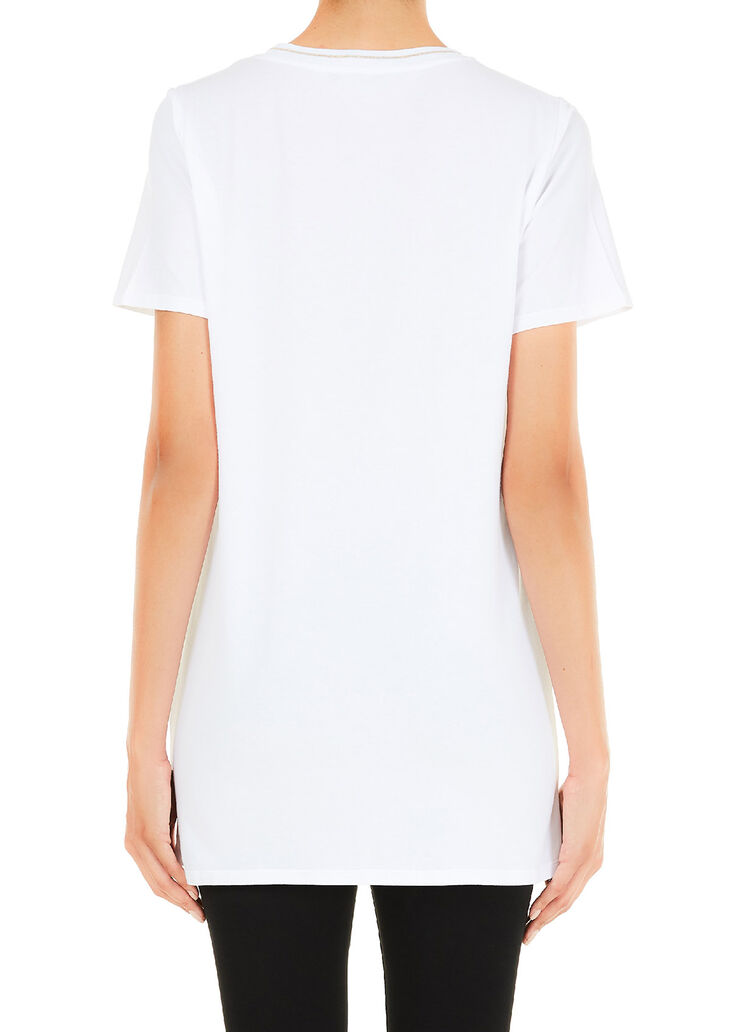 Long t-shirt with print White Liu Jo - large image number 1 Long t-shirt with print White Liu Jo - large image number 1