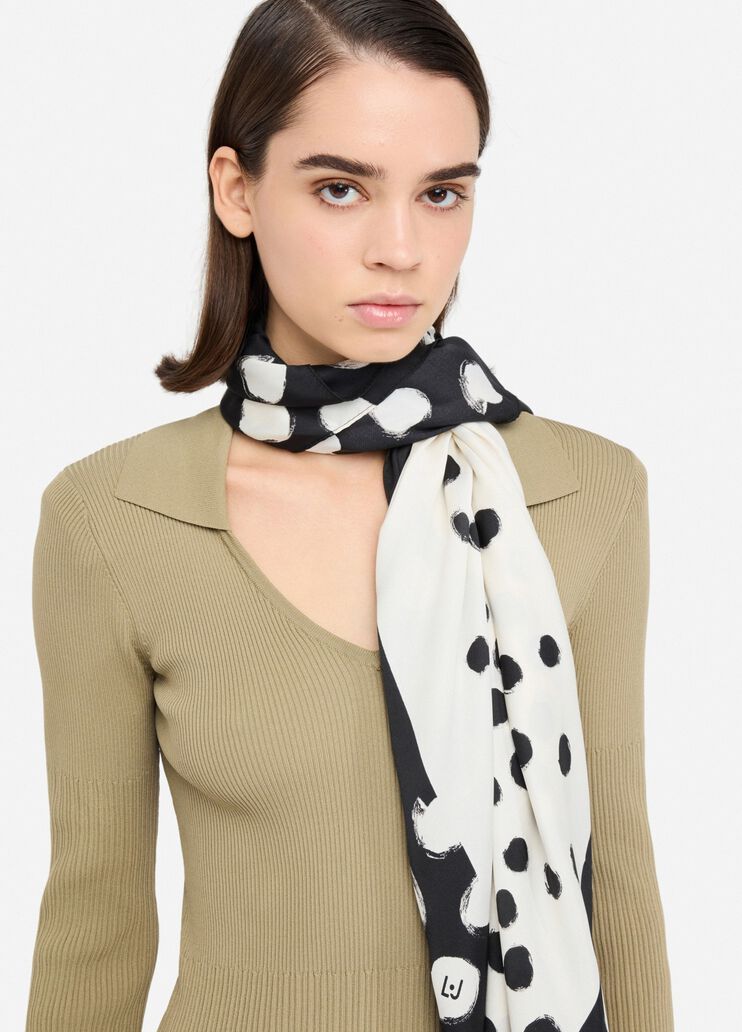 Foulard with polka-dot print white polka dot Liu Jo - medium Foulard with polka-dot print white polka dot Liu Jo - medium