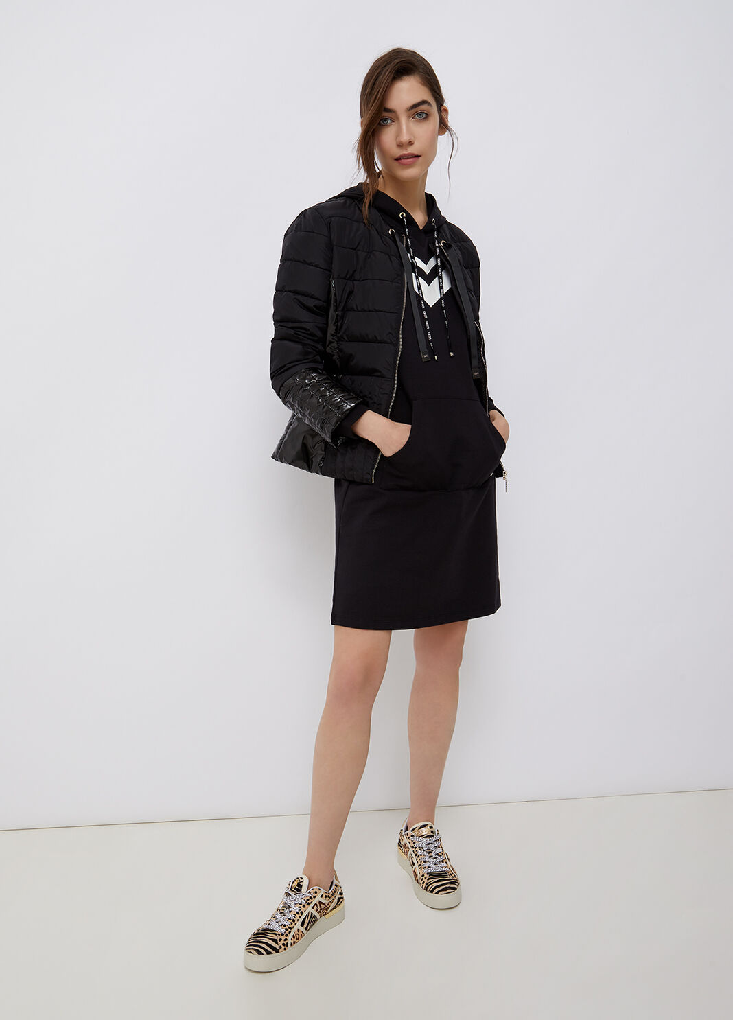 Vestito Liu Jo Better con cappuccio nero Liu Jo - large image number 3