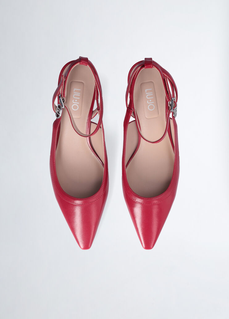 Red slingbacks with low heel red Liu Jo - large image number 4 Red slingbacks with low heel red Liu Jo - large image number 4