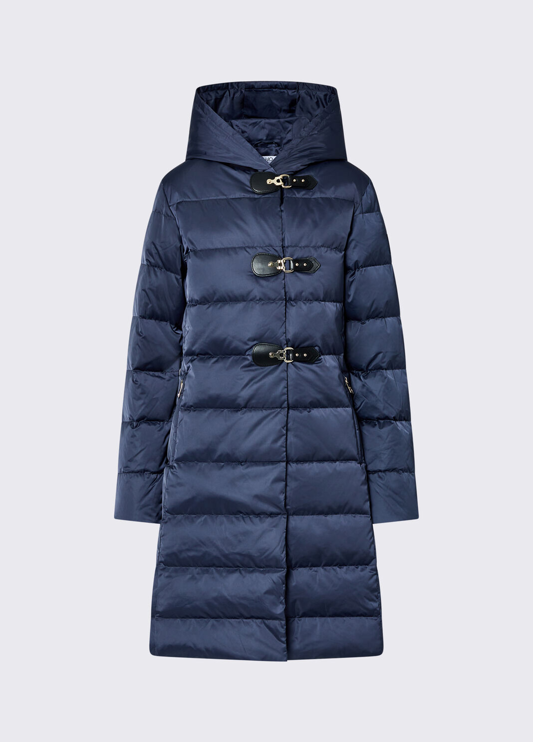Long down jacket with hood dark blue Liu Jo - large image number 6
