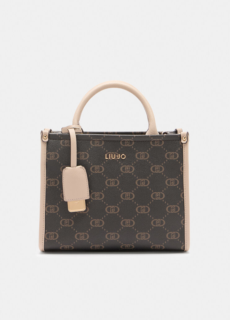 Small bag with charm beige Liu Jo - medium Small bag with charm beige Liu Jo - medium