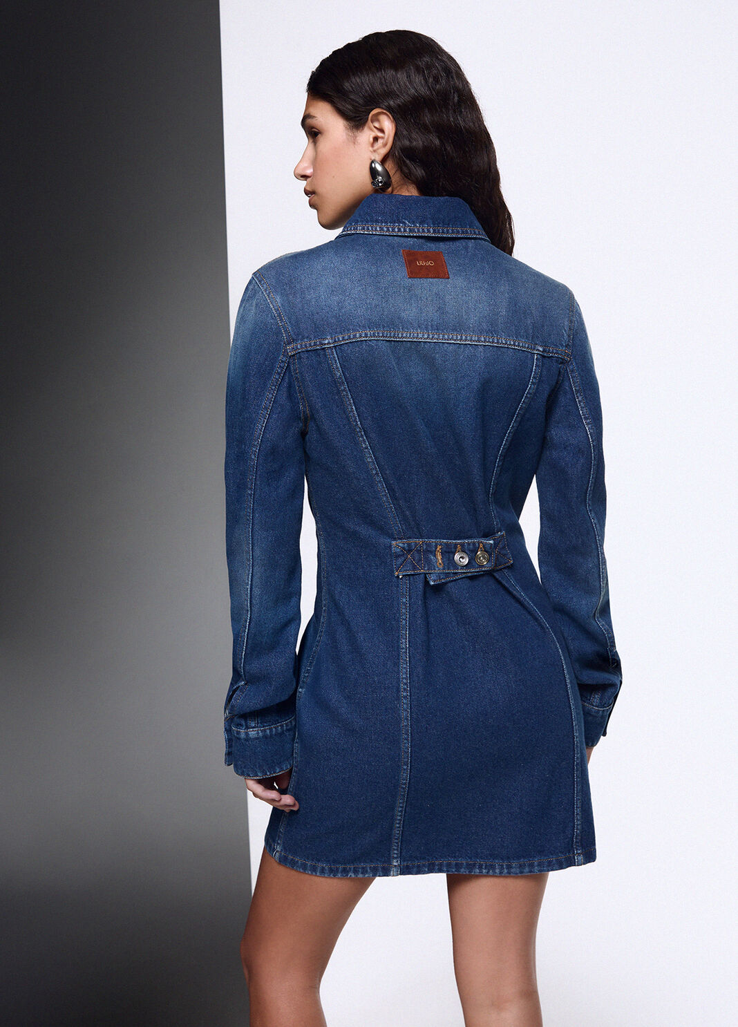 Kurzes Denim-Kleid denimblau Liu Jo - large image number 1