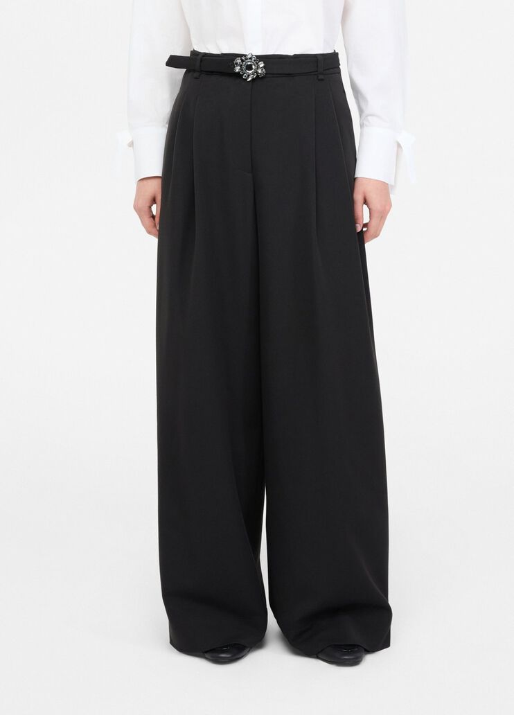 Palazzo trousers with belt black Liu Jo - medium Palazzo trousers with belt black Liu Jo - medium
