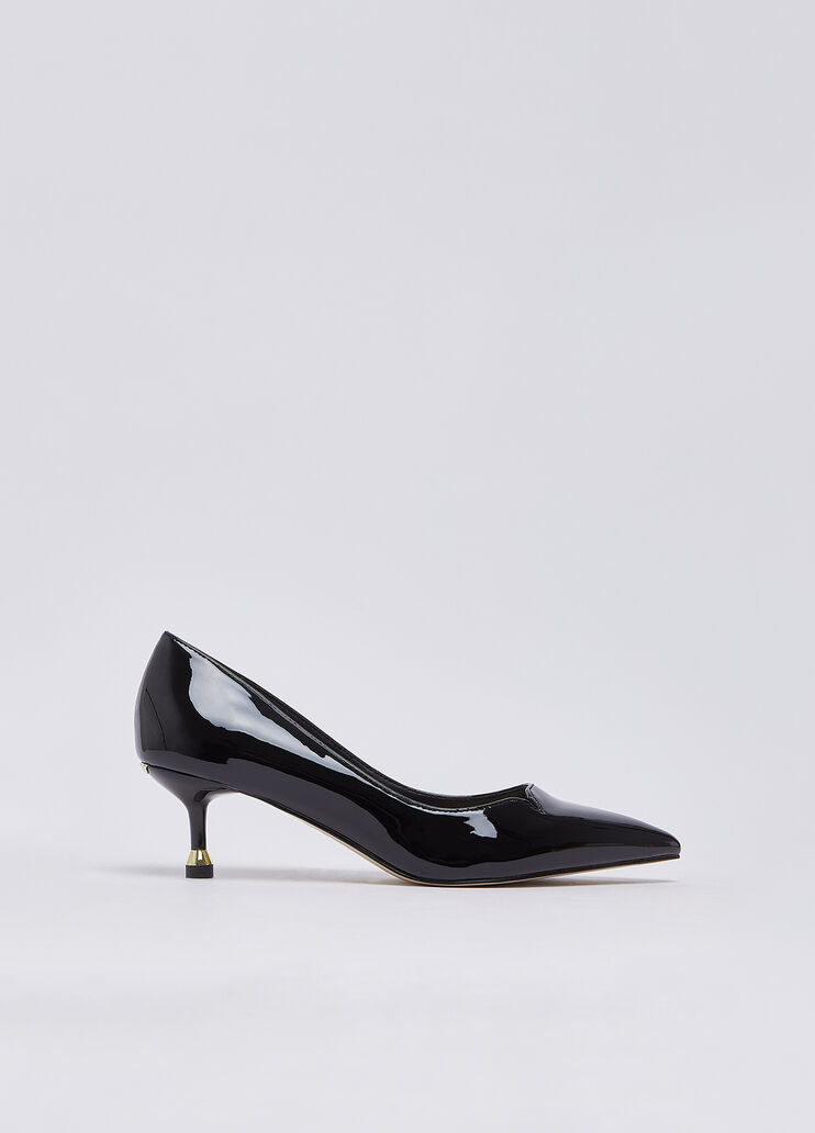 Pumps in patent leather with heel low black Liu Jo - medium