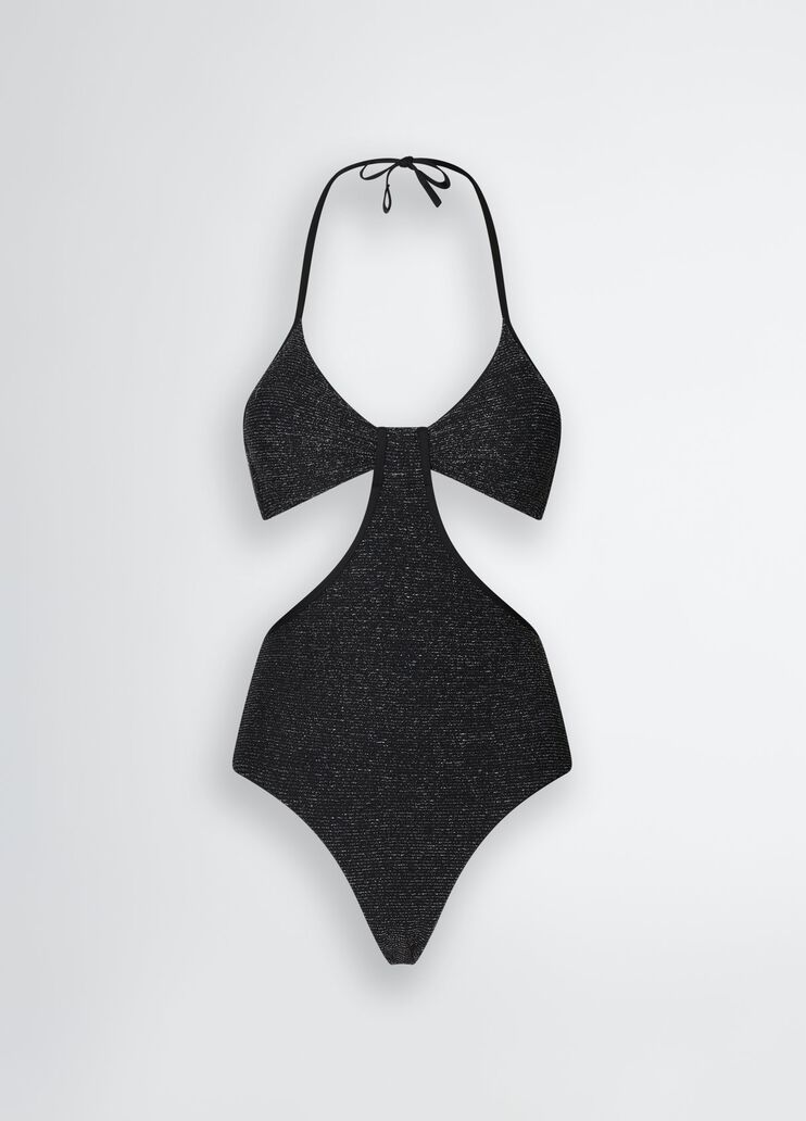 One piece swimsuit in lurex® black Liu Jo - large image number 6 One piece swimsuit in lurex® black Liu Jo - large image number 6