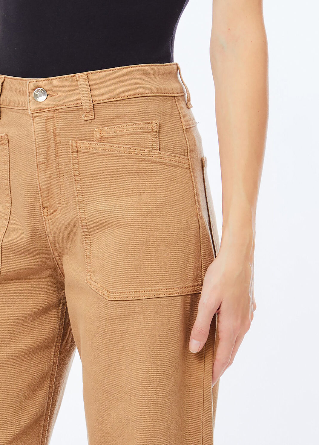 Pantal&oacute;n carrot fit de talle alto comino Liu Jo - large image number 2