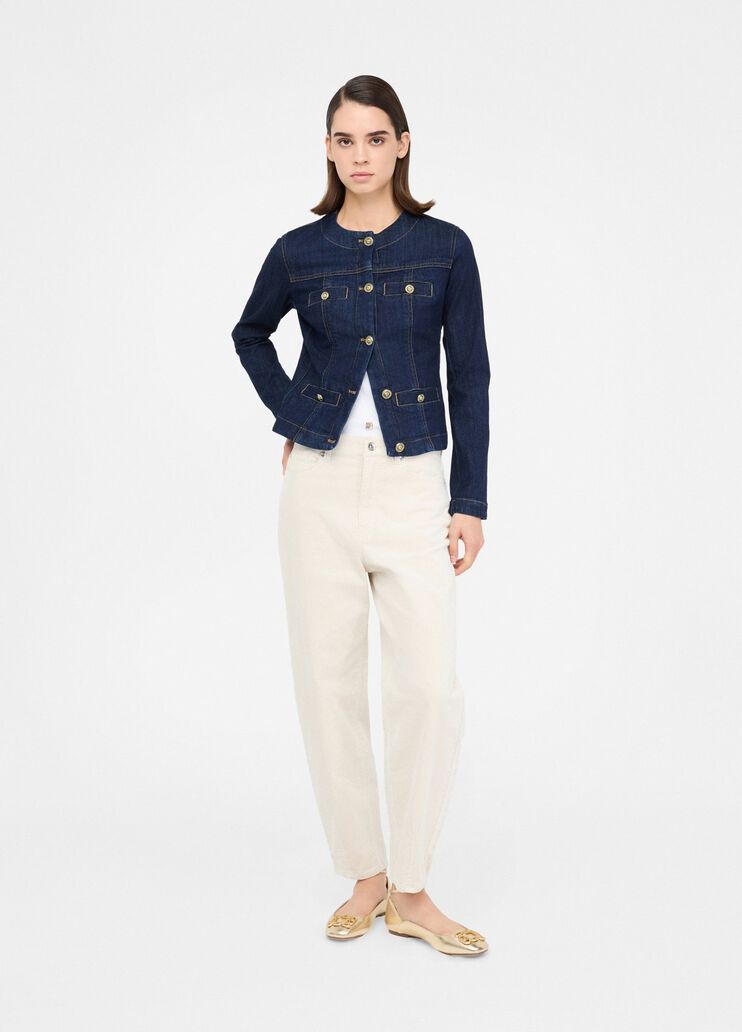 Velvet balloon trousers light beige Liu Jo - medium Velvet balloon trousers light beige Liu Jo - medium