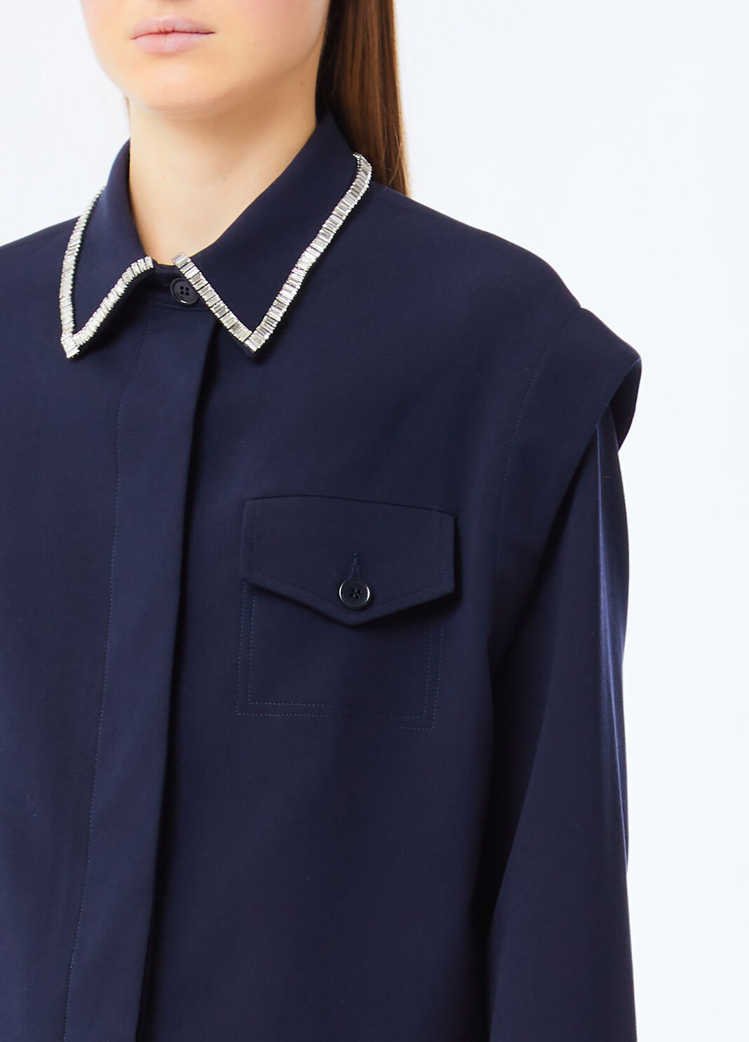 Rhinestone Shirt sea blue Liu Jo - large image number 2