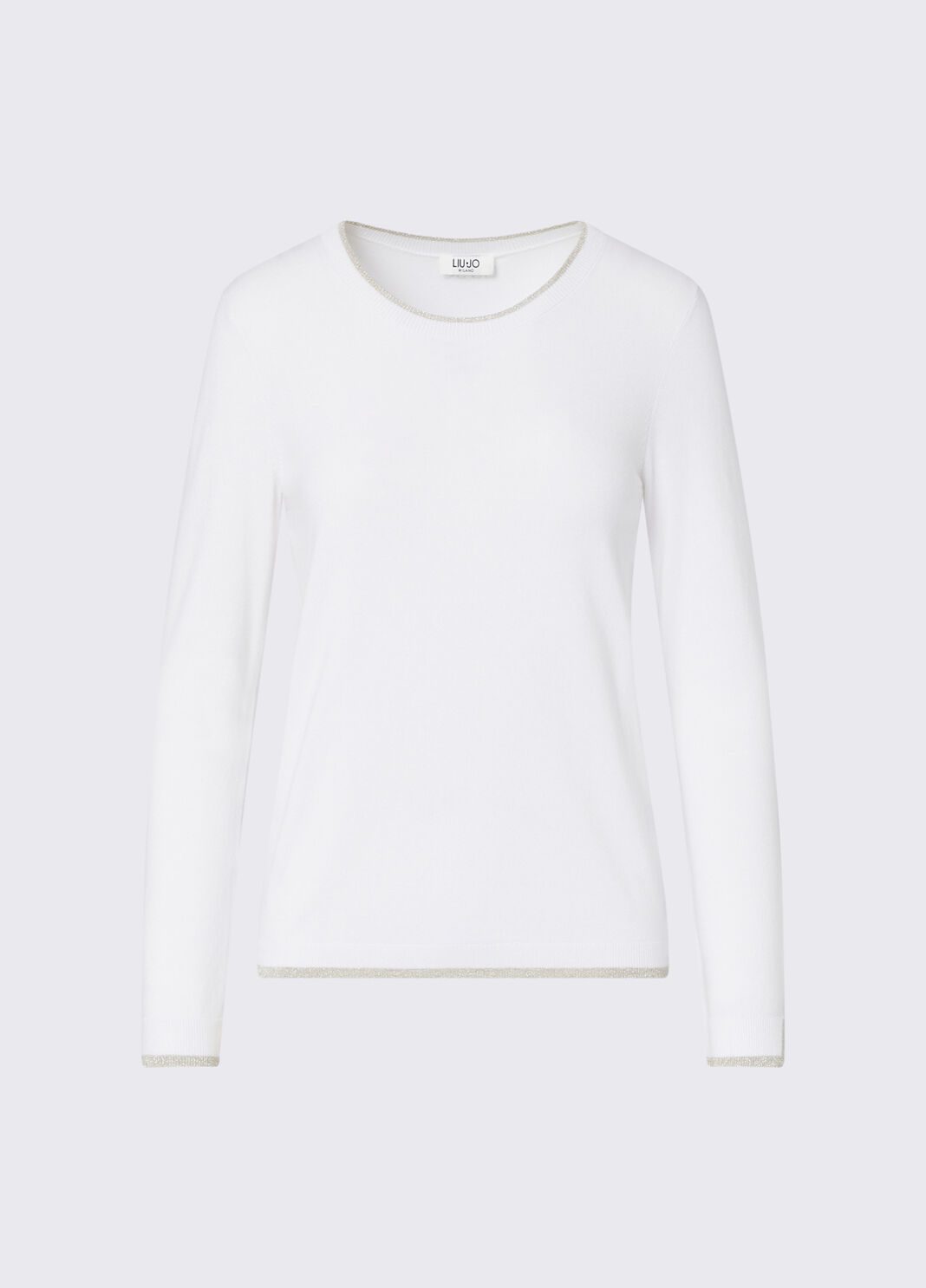Knit with profili Lurex&reg; white wool Liu Jo - large image number 6