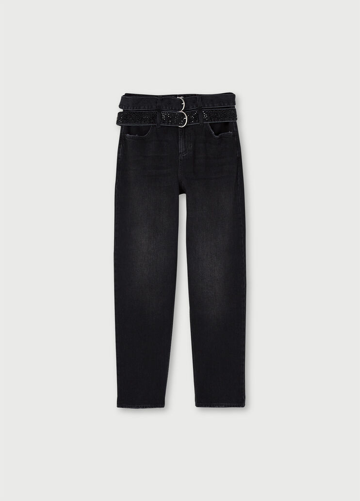 Boyfriend jeans with belt Black Liu Jo - large image number 4 Boyfriend jeans with belt Black Liu Jo - large image number 4