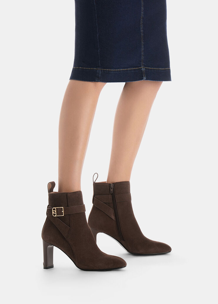 Suede ankle boots ebony Liu Jo - large image number 0