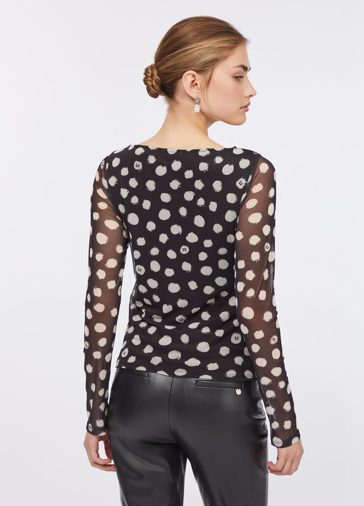 Liu Jo Better T-shirt black polka-dots Liu Jo - large image number 1