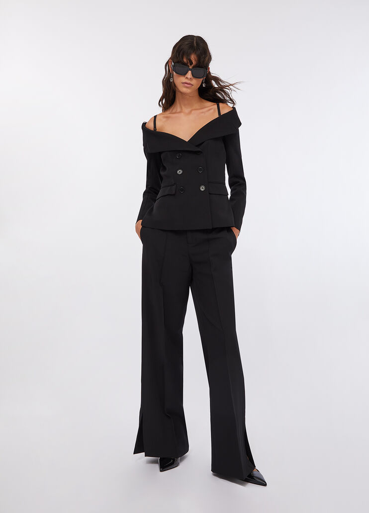 Off-the-shoulder jacket black Liu Jo - large image number 5 Off-the-shoulder jacket black Liu Jo - large image number 5