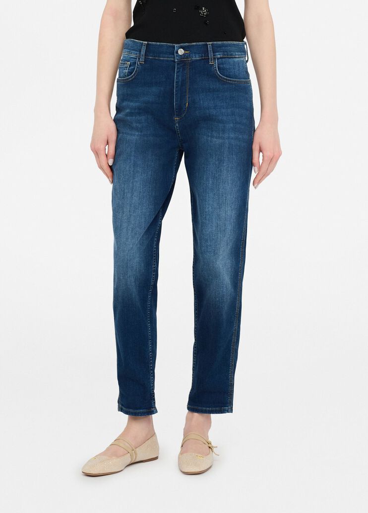 Carrot-fit high-rise jeans blue denim Liu Jo - medium Carrot-fit high-rise jeans blue denim Liu Jo - medium