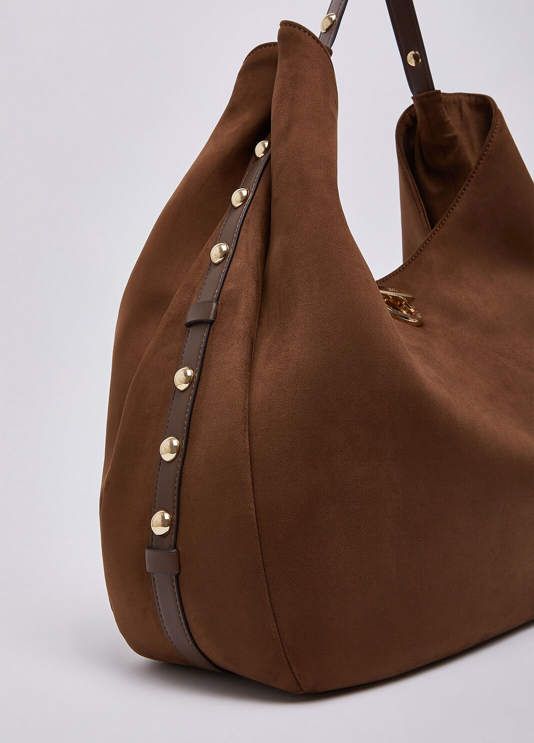 Borsa hobo grande con borchie tabacco Liu Jo - large image number 5