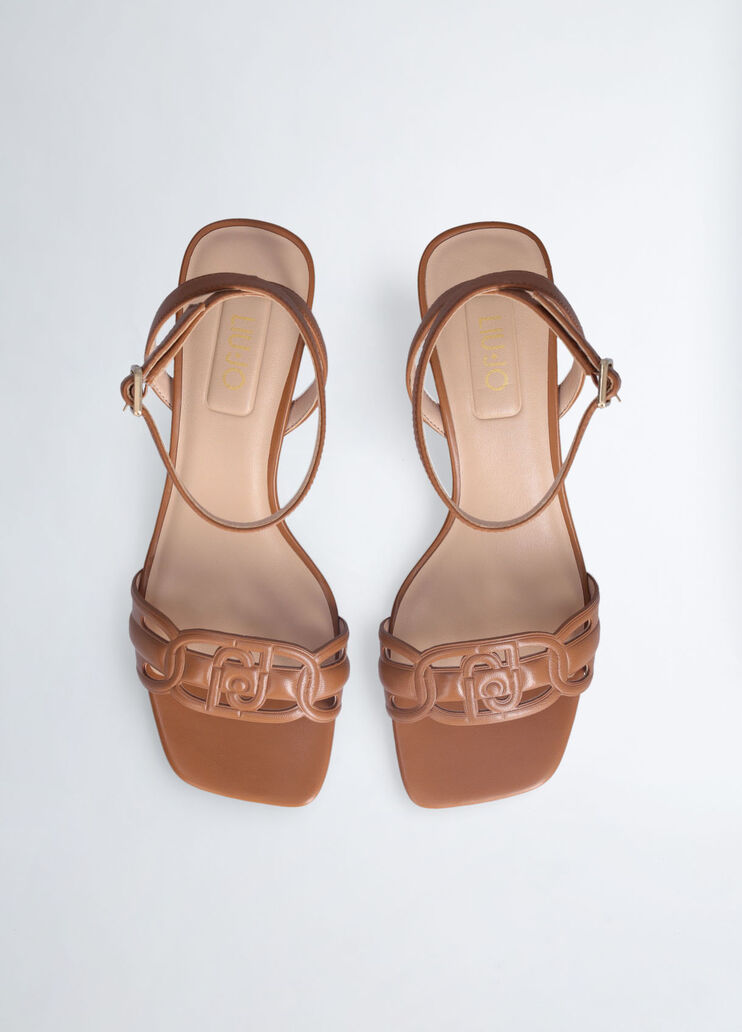 Sandals with low heel brown Liu Jo - large image number 4 Sandals with low heel brown Liu Jo - large image number 4