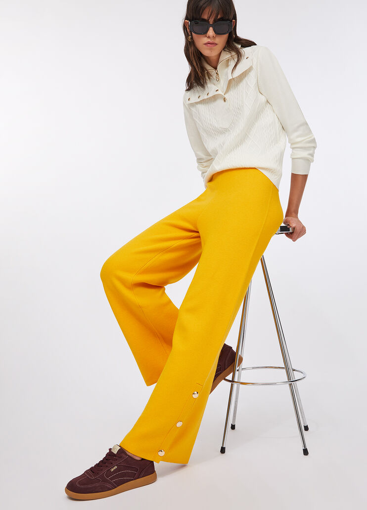 Pantalon en maille jaune Liu Jo - medium