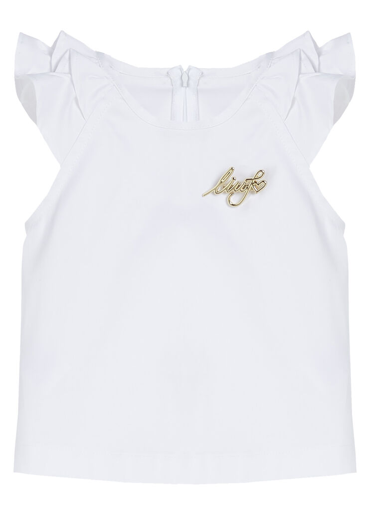 Top with flounces white Liu Jo - large image number 0