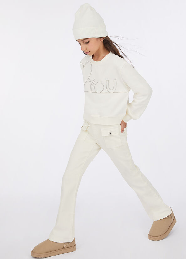 Cotton trousers butter Liu Jo - medium