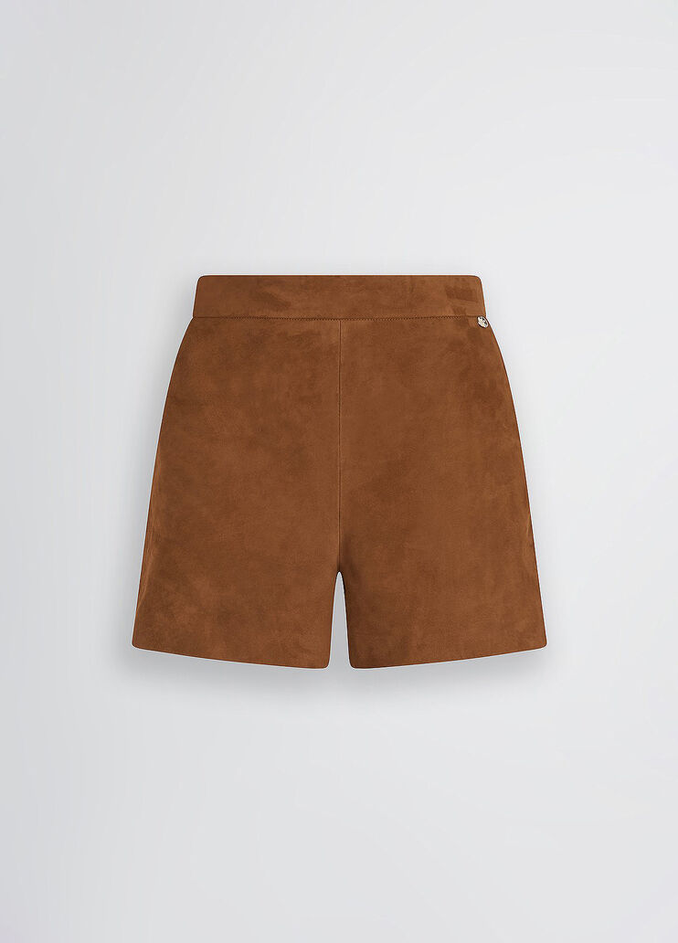 Suede shorts hazelnut Liu Jo - large image number 6 Suede shorts hazelnut Liu Jo - large image number 6