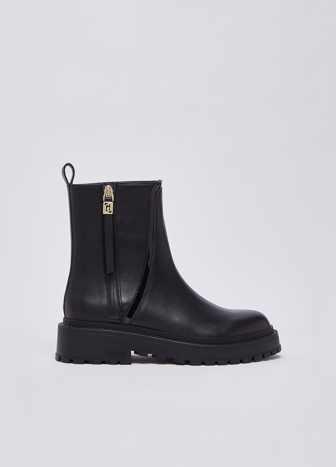 Ankle boots in leather black Liu Jo - large image number 0