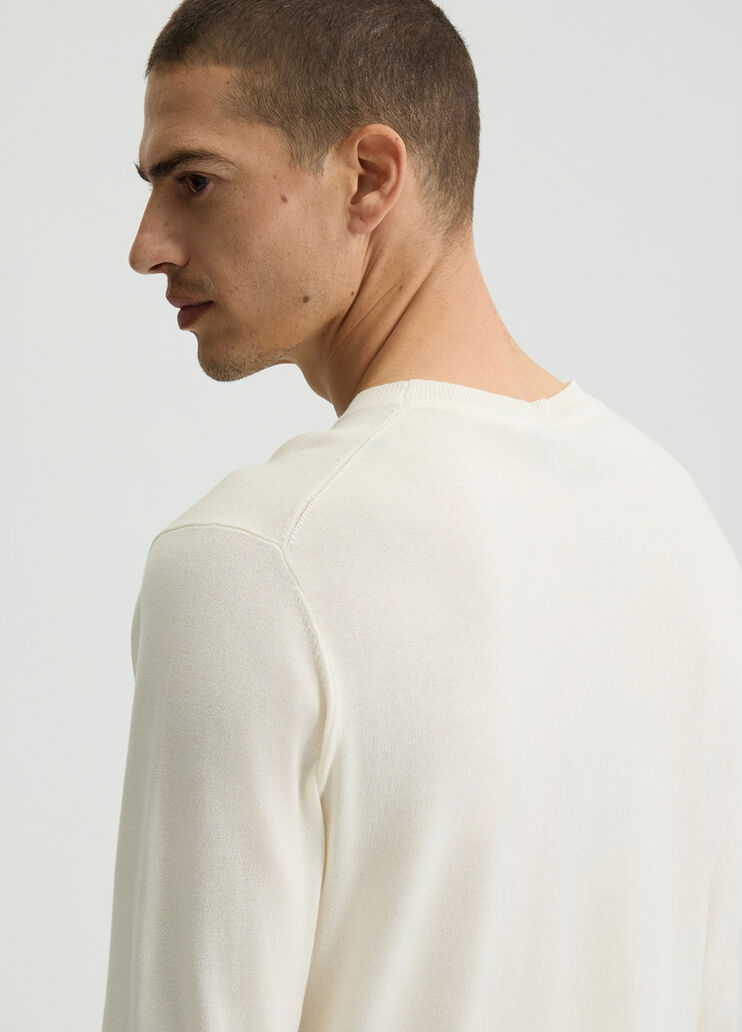 Men's white jumper white Liu Jo - large image number 4 Men's white jumper white Liu Jo - large image number 4