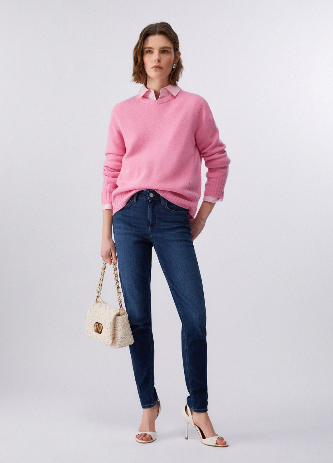 Wool and cashmere jumper peach Liu Jo - large image number 5
