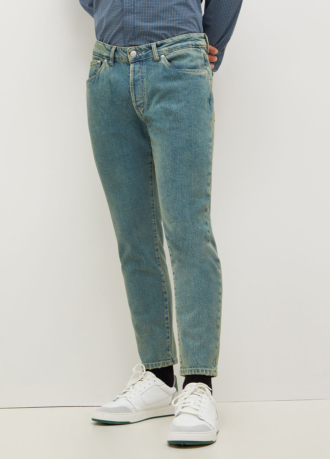 Jeans tapered effetto vintage azzurro Liu Jo - large image number 0